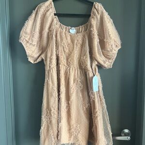 Arula Tan/Light Brown Mini Dress